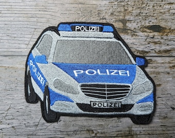 Patrol car police, embroidery, patch