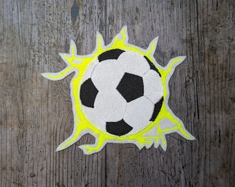 Football patch, iron-on patch, embroidered