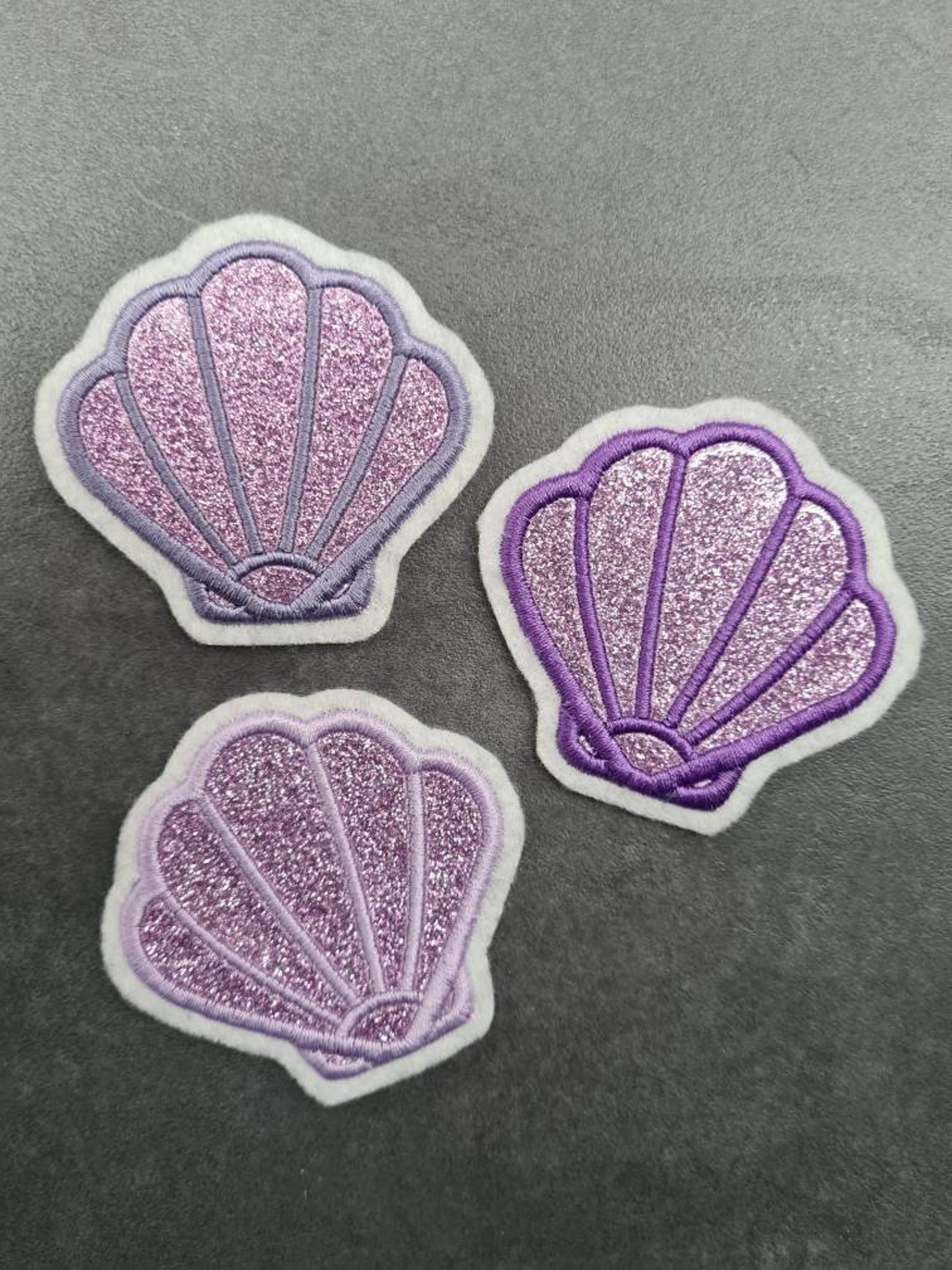 Shell Glitter Patch Application Etsy UK