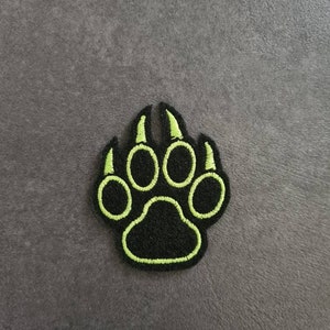 Paw, paw, panther, tiger, patch, applique