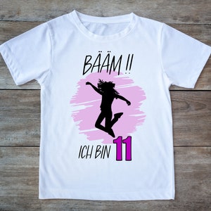 bam! I&#39;m 11 SVG, plotter file birthday t-shirt girl , INSTANT DOWNLOAD