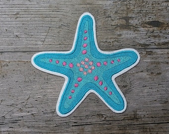 Starfish, patch, appliqué, patch