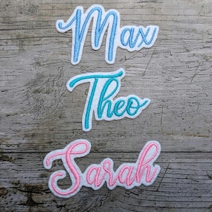 Font No. 16 name embroidery, patch, name, patch, iron-on, embroidered