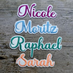Font No. 31 name embroidery, patch, name, patch, iron-on, embroidered
