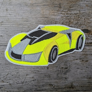 Parche de coche de carreras Lamborghini, aplique de coche, bordado