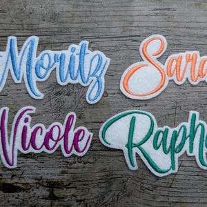 Font No. 32 name embroidery, patch, name, patch, iron-on, embroidered, iron-on, embroidery