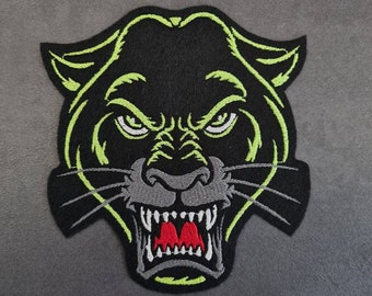 Evil Panther, Teeth, Patch, Appliqué, Ironing Image
