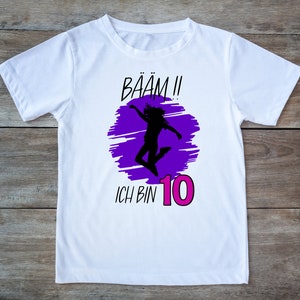 Bääm! I&#39;m 10 SVG, plotter file birthday t-shirt girl, INSTANT DOWNLOAD