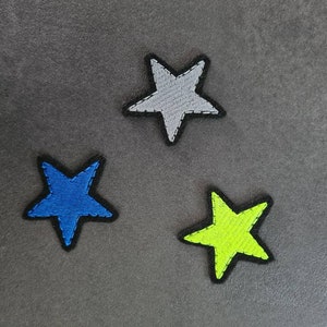 Star, 4 cm, various colors, patch, application