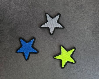 Star, 4 cm, various colors, patch, appliqué