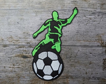 Voetballer patch, geborduurde voetballer