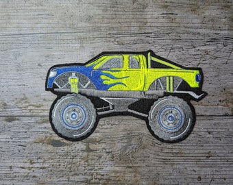 Monstertruck Aufnäher, Applikation, Schultüte Truck