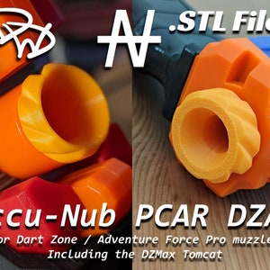 Accu-Nub PCAR DZAF (Normal & Micro) v1.1 Digital .STL Files - Toy Foam Dart Blaster Accessory