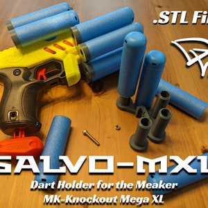 5ALVO Mega XL Dart Holder .STL Files - Toy Foam Dart Blaster Accessory