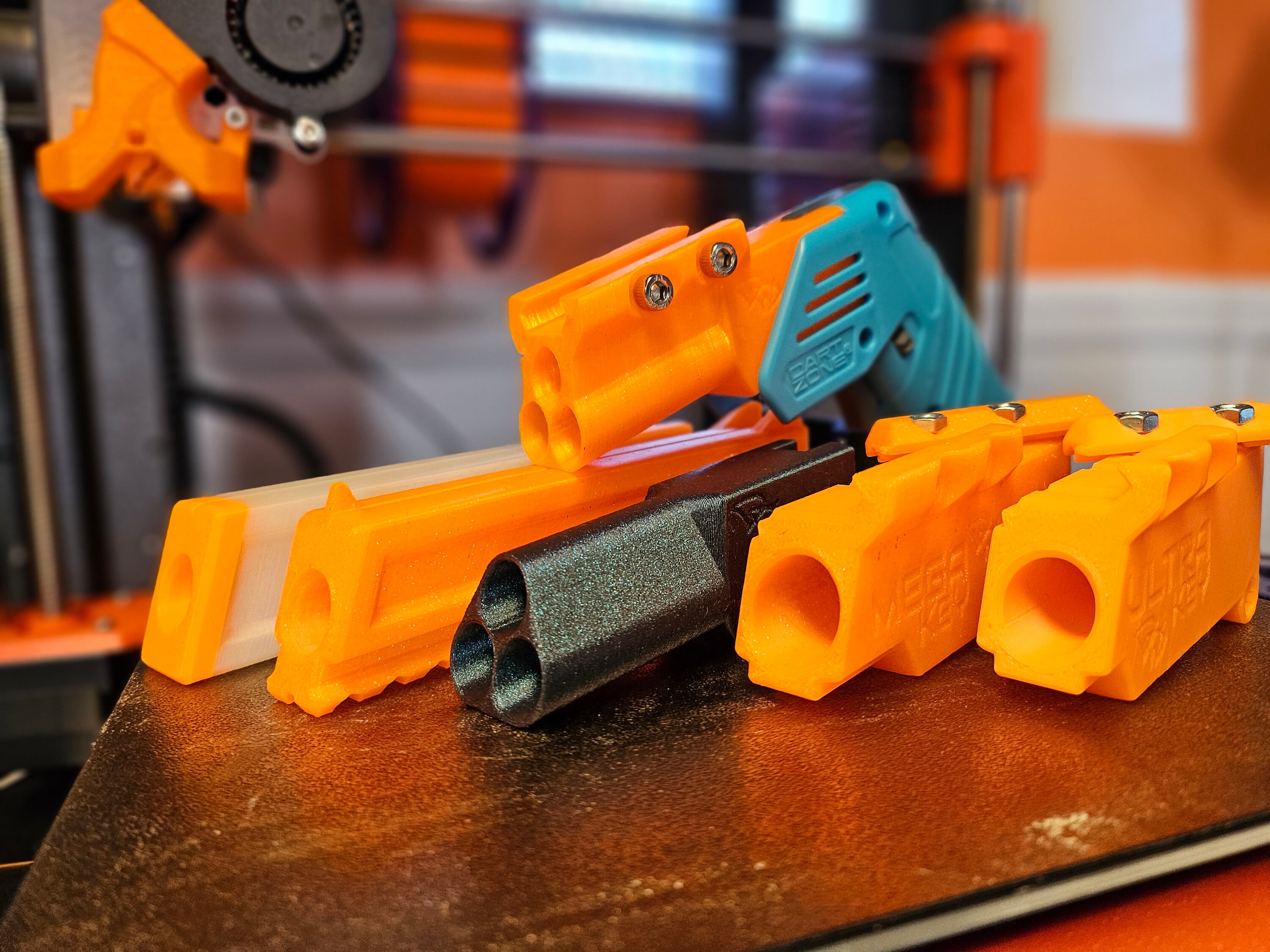 DZ Solo Barrels 3D Printed Parts - Foam Toy Blaster Modification