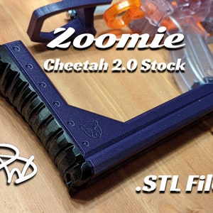 Cheetah 2.0 Zoomie Stock .STL Files - Toy Foam Dart Blaster Accessory