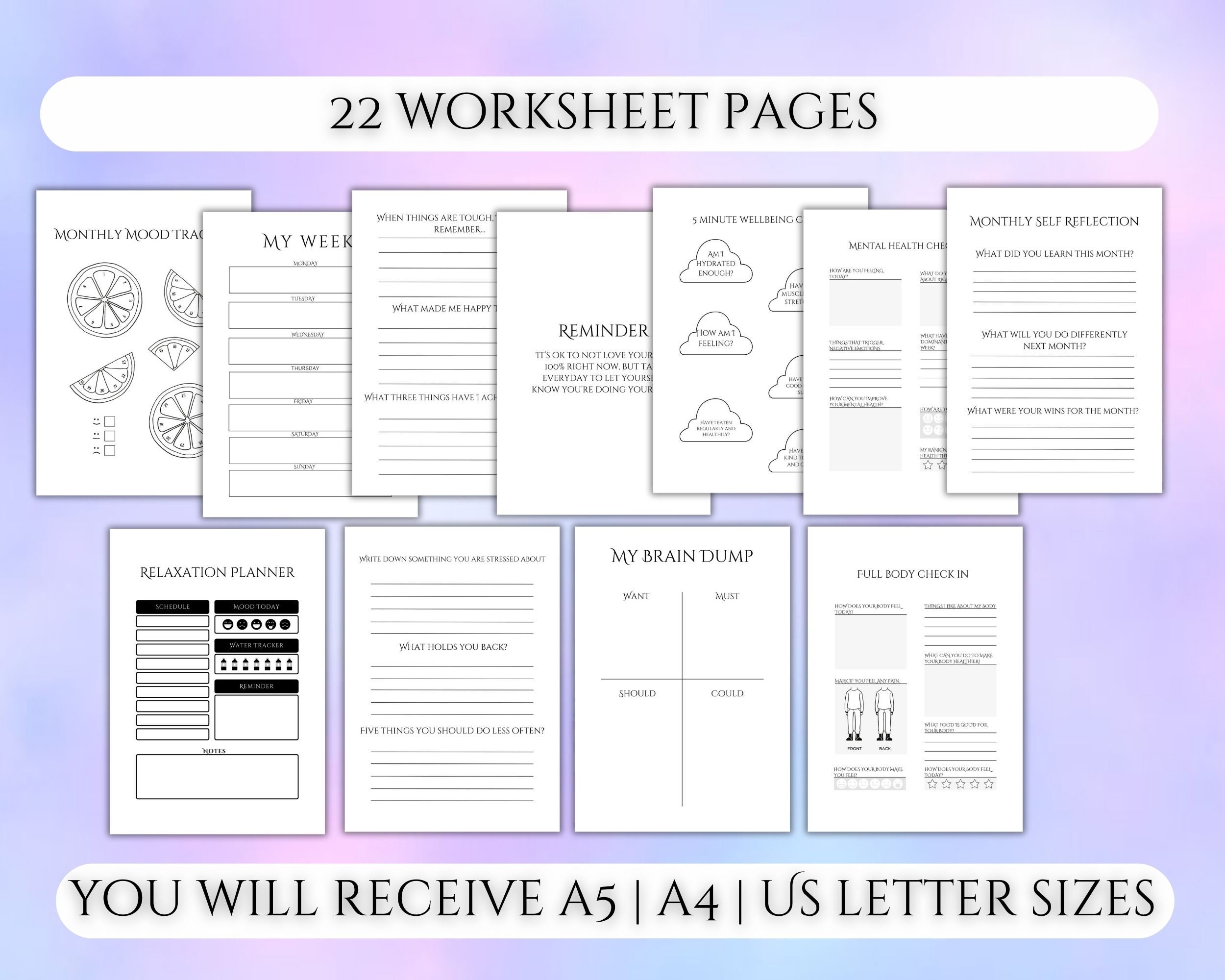 printable-wellbeing-worksheets-digital-wellbeing-worksheets-etsy