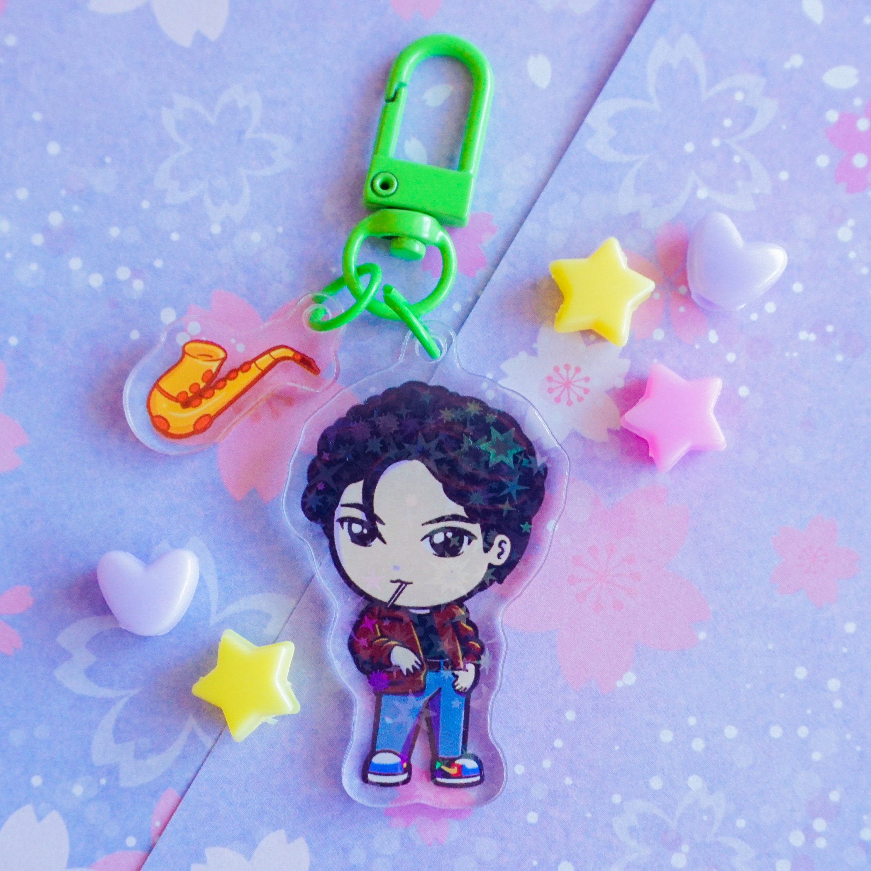 BTS アクリルキーリング OT7 var. OT7 Acrylic Keychain | Bangtan 7 Members - Etsy