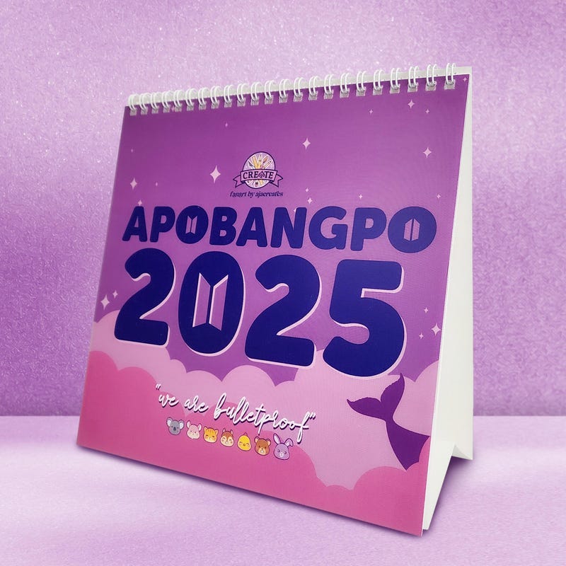 Bts 2025 Calendar Etsy