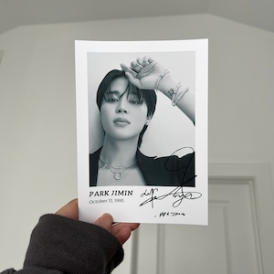 Jimin Bts Signatures - Etsy