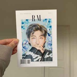 BTS RM Floral Kunstdruck für Wanddekor || Magazin Sommer Kollektion