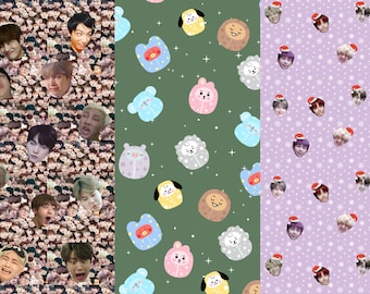 BTS tissue/wrapping paper FLAT FOLDED | 3 designs to choose from || 41" x 29"