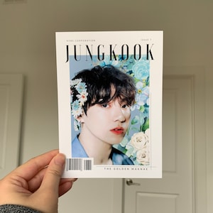 BTS JK Floral Art Print for wall decor || Summer Magazine Collection