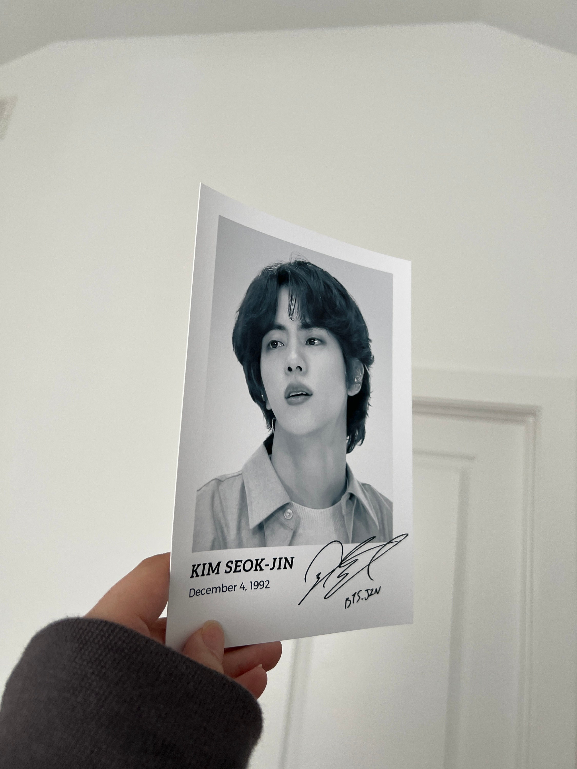 BTS JIN Art Print With His Signature for Decorating Room Wall