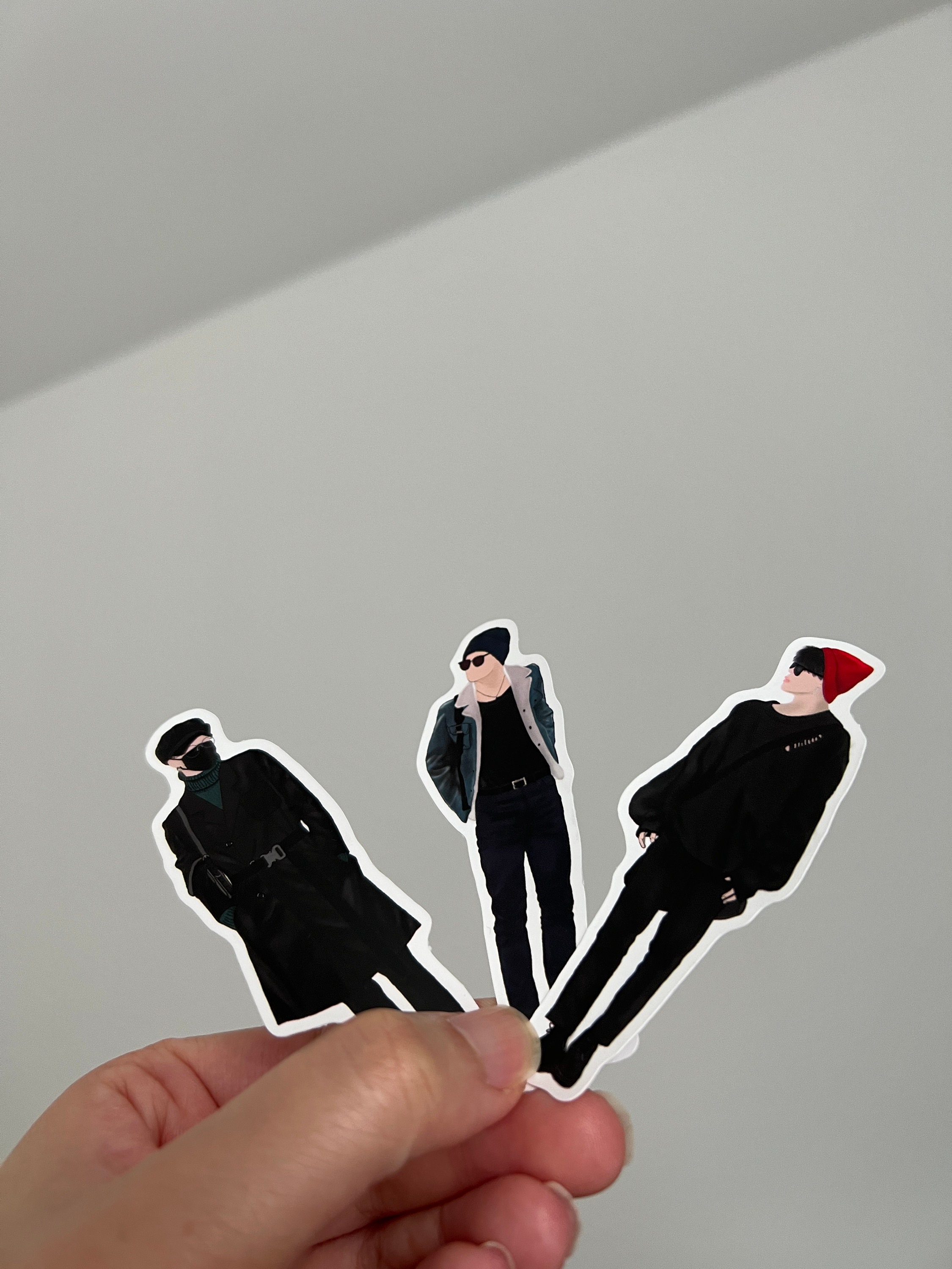 BTS Jimin Airport Fashion Matte Vinyl Stickers Journaling 