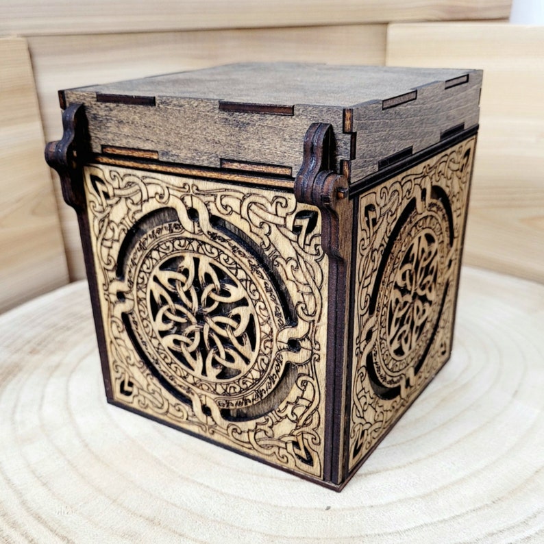 Celtic Box, Hinged Top Box image 4