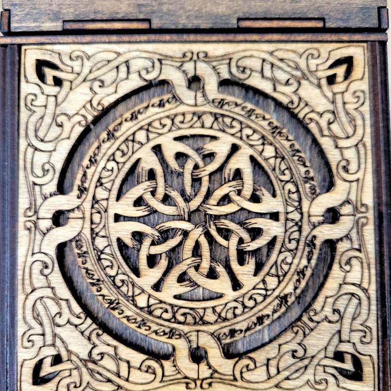 Celtic Box, Hinged Top Box image 6