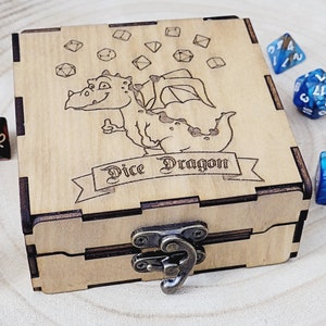 Square Latching Dice Box/Vault Dice Dragon