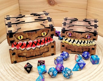 Mimic Chest, Monster Dice Box, Dice Holder