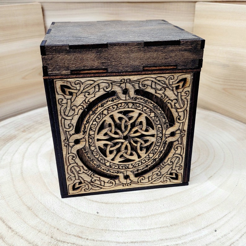 Celtic Box, Hinged Top Box image 1