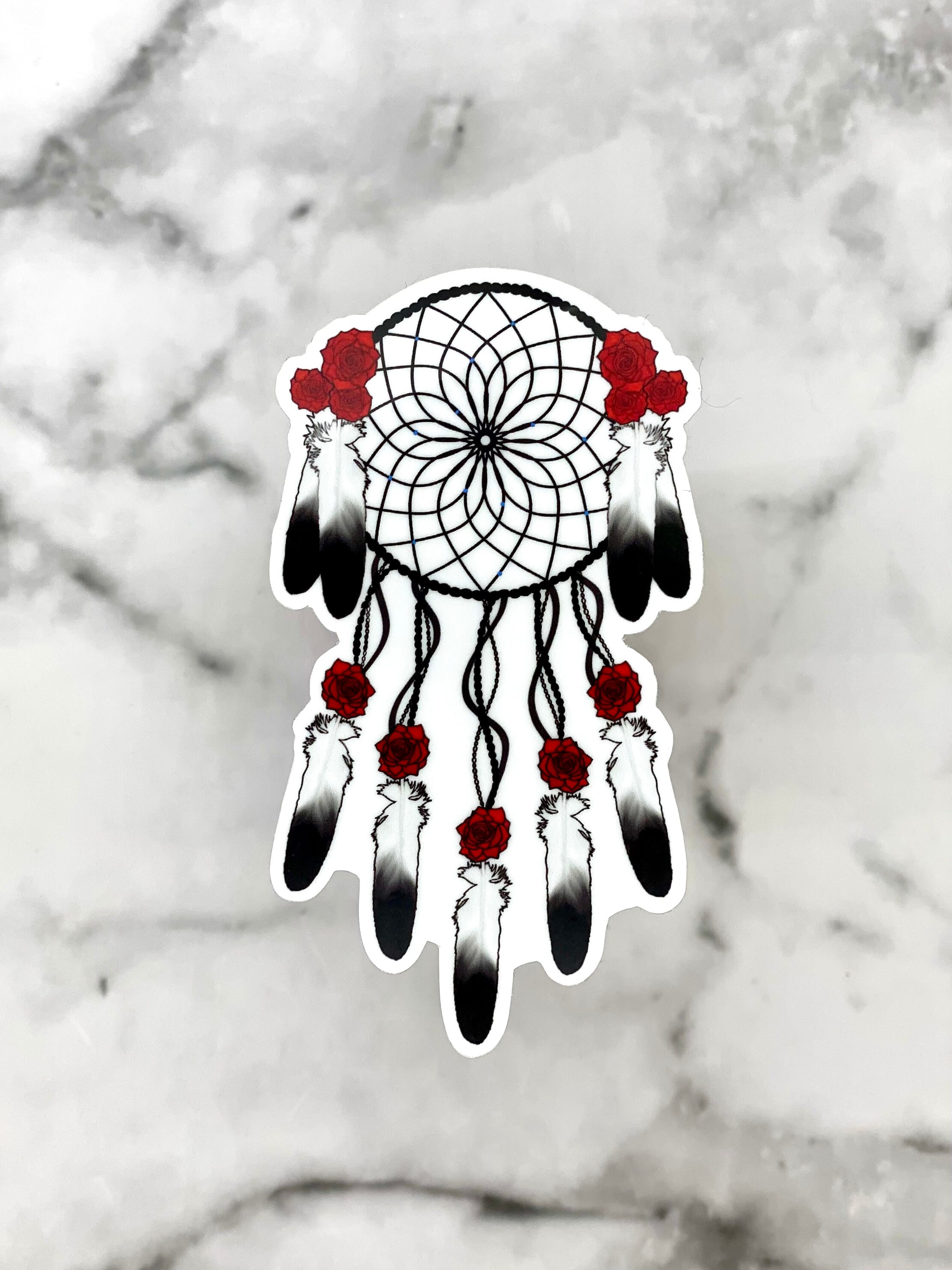Rose Dream Catcher Sticker Adesivo Dream Catcher adesivo Etsy