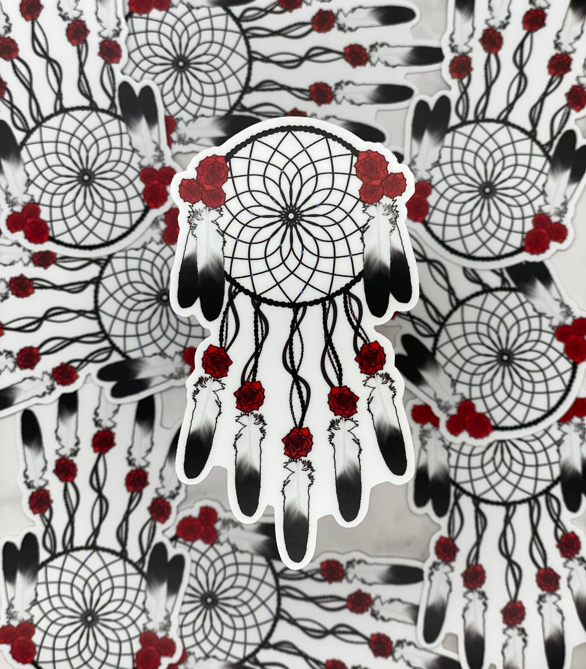 Rose Dream Catcher Sticker Adesivo Dream Catcher adesivo Etsy