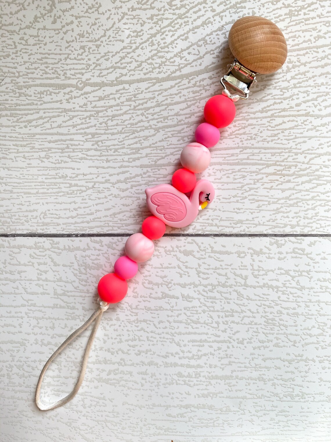 Pacifier Clip / Silicone Bead Pacifier Clip / Paci Clip / Etsy