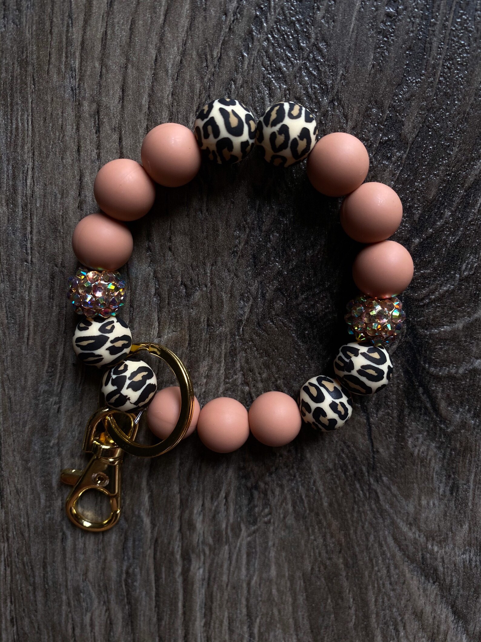 Silicone bead wristlet /key ring / wristlet keychain / Etsy