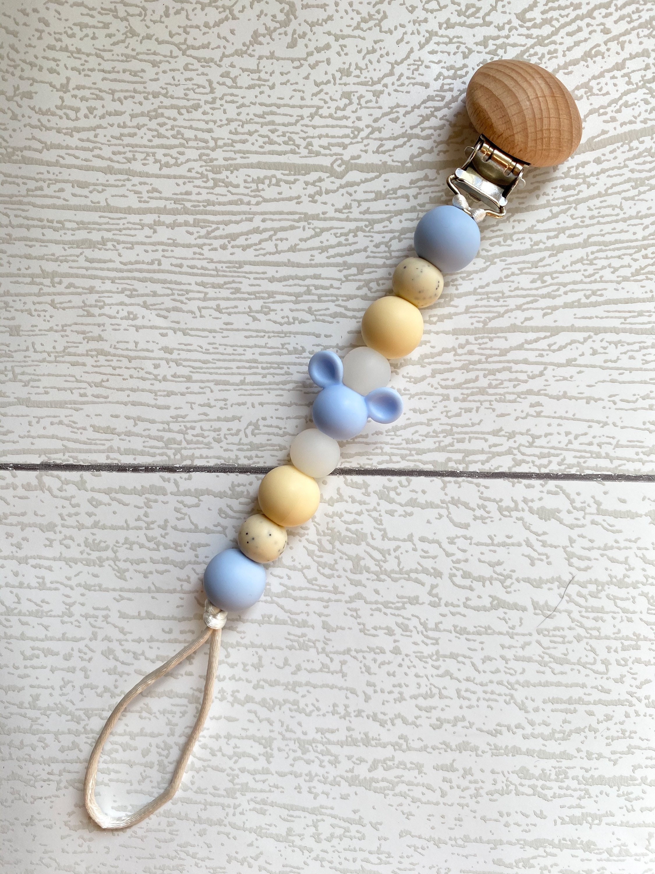 Pacifier Clip / Silicone Bead Pacifier Clip / Paci Clip / Etsy UK
