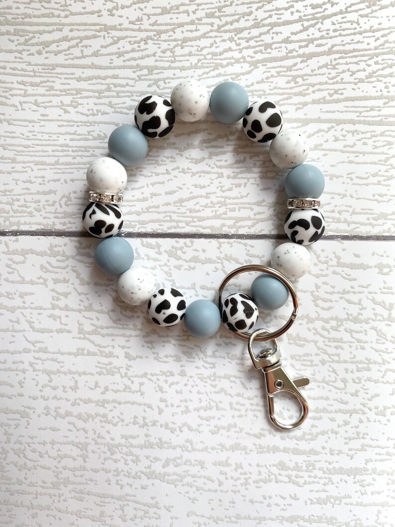 Silicone Bead Wristlet /key Ring / Wristlet Keychain / - Etsy