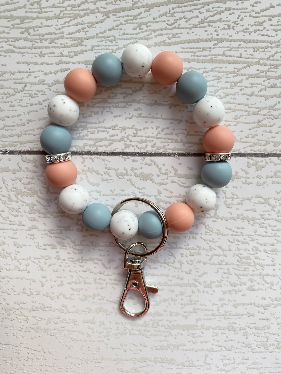 Silicone Bead Wristlet /key Ring / Wristlet Keychain / Etsy