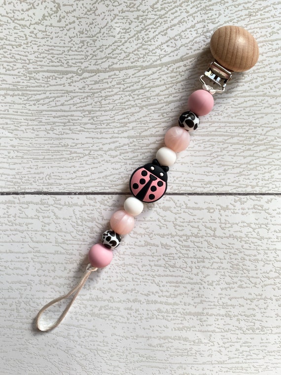 Pacifier Clip / Silicone Bead Pacifier Clip / Paci Clip / Etsy