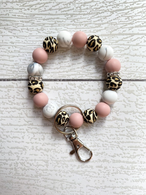 Silicone Bead Wristlet /key Ring / Wristlet Keychain / Etsy