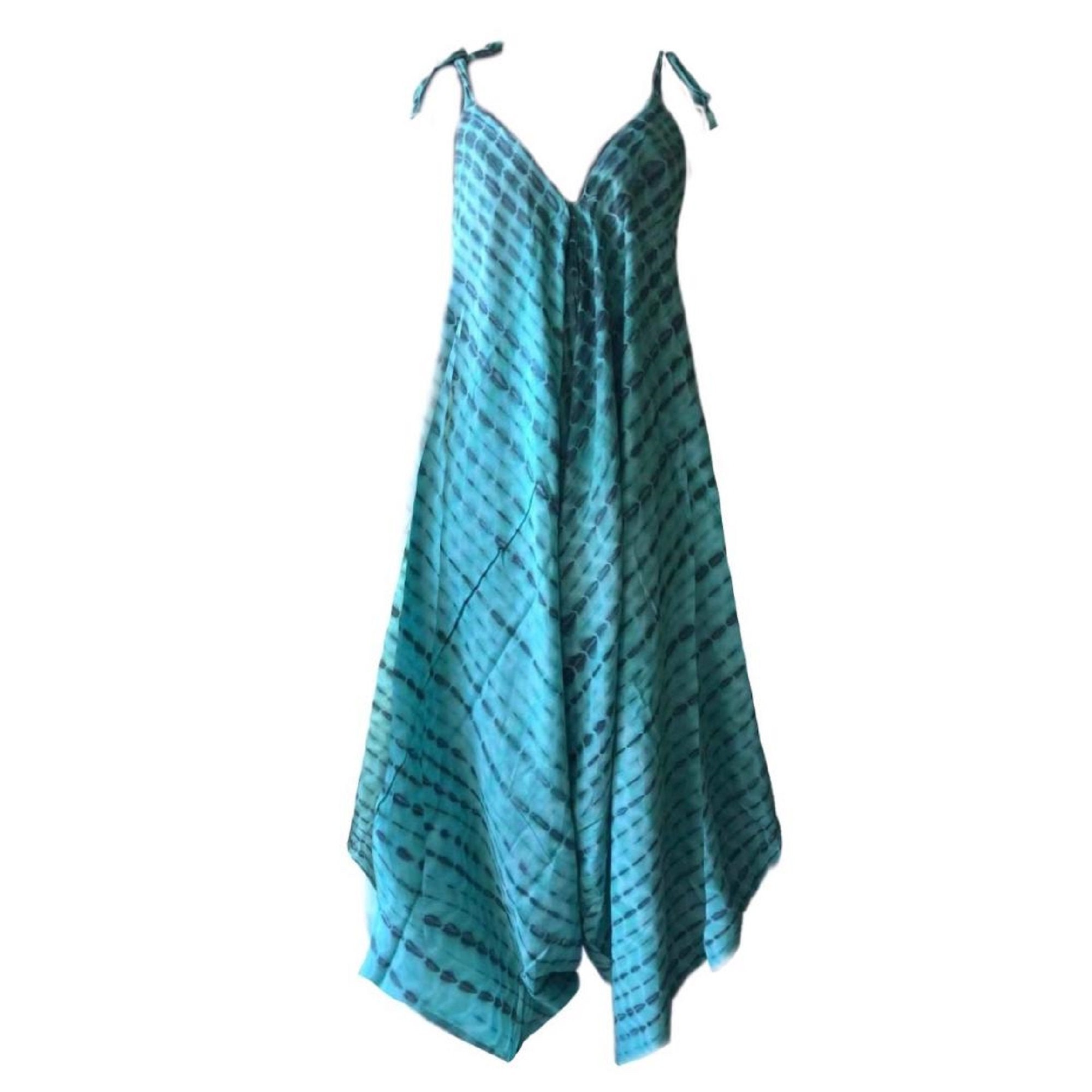 ソン・ジア着用★【BALIBIKI】tie dye jump suits Tie-Dye Spaghetti Strap Jumpsuit with Pockets – SCULPTURA