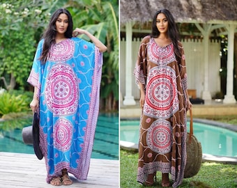Kaftan Dress,Summer Dress, Caftan Maxi Dress, Oversized, Swim Cover up, Batik Dress, OSFA, S M L XL 1X 2X 3X 4X, C194