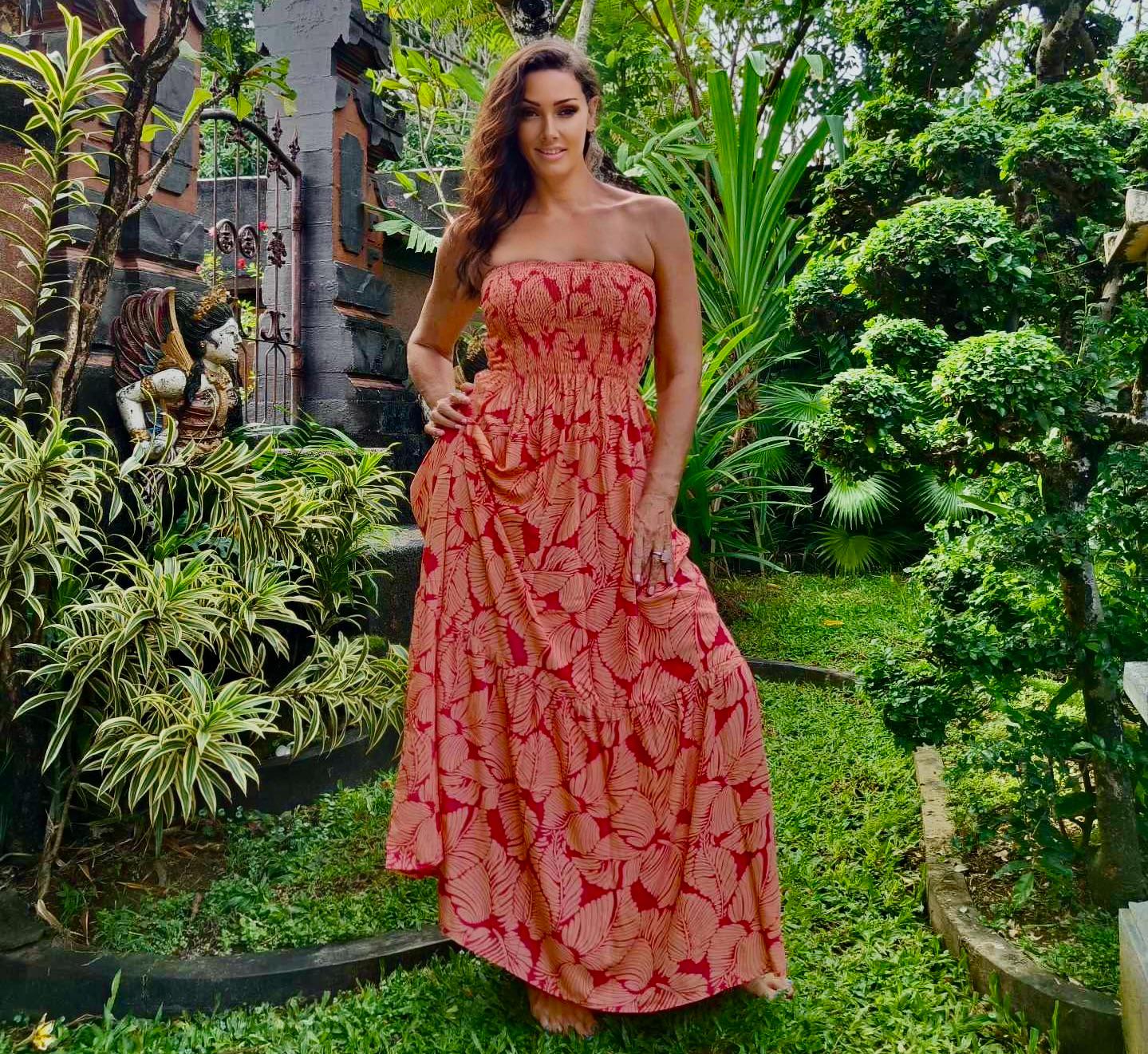 sexy actress without clothes Polynesian Dress Fashion Party Sexy Tropical Floral Long Sling Samoa Tribal  Design Women Clothing Plus Size Dress main image 1