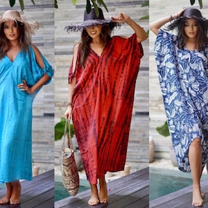 Kaftan Dress, Maxi Caftan, Clothing Design, Hole Tie Sleeve Detail, Choose your color, B592