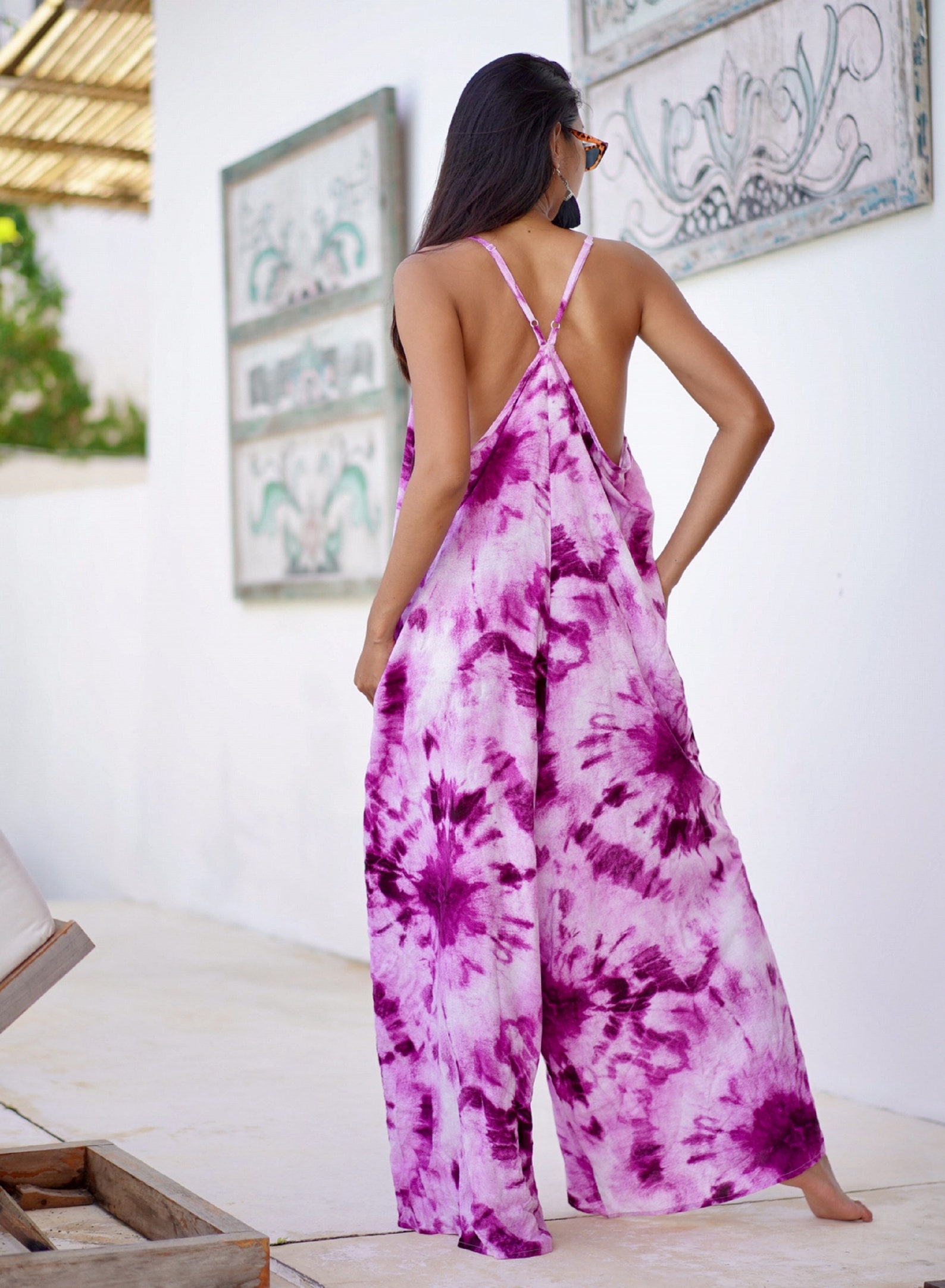 Jumpsuit Coveralls Sexy Beach Playsuit Coverup Boho Oversize Etsy