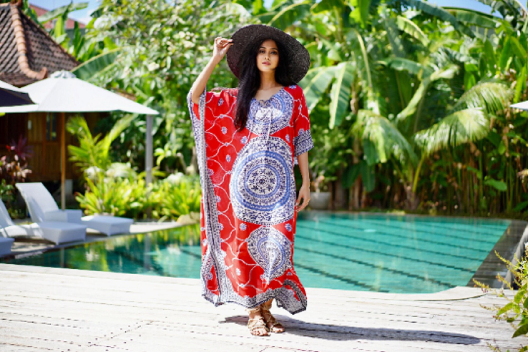 Satin Kaftan Dress Silk Formal Caftan Turquosie Designer Print Caftan  Womens Kaftan Long Silk Dress Coverup
