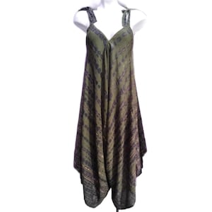 Mono, mono corto, mono TieDye, mono bali, TieDye hecho a mano, de vuelta por demanda popular, OS Fits All, BOULALA, Verde Oliva C873